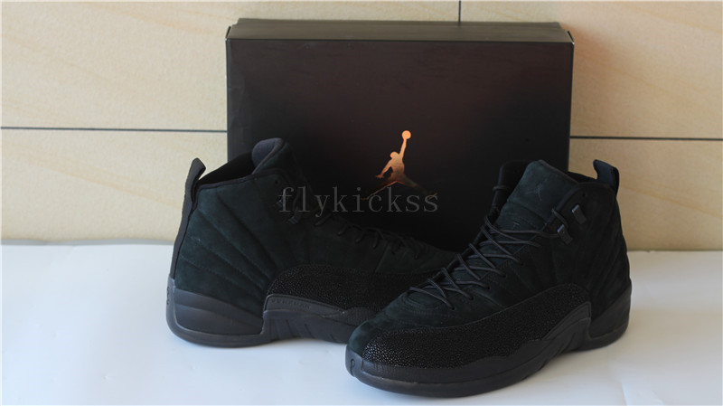 Authetnic Air Jordan 12 Retro OVO Black 2017